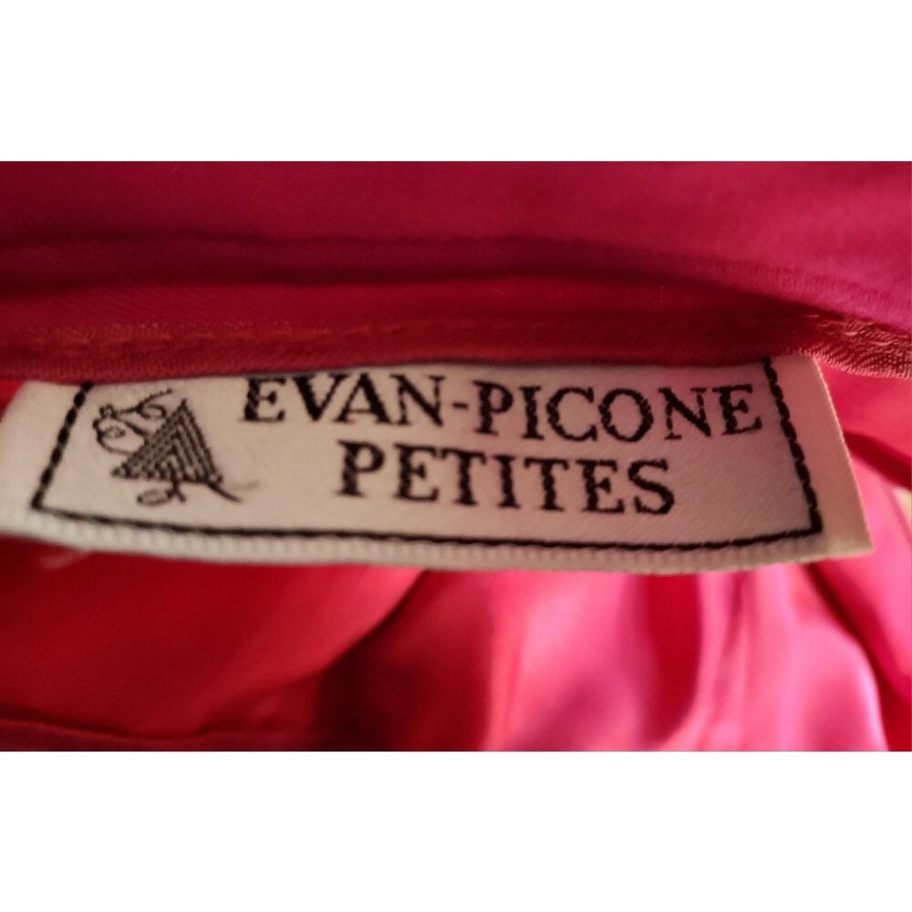 Evan Picone Petite Pink Fuchsia Megenta Skirt Size 2 Wool Vintage 1980s Lined - Picture 3 of 9